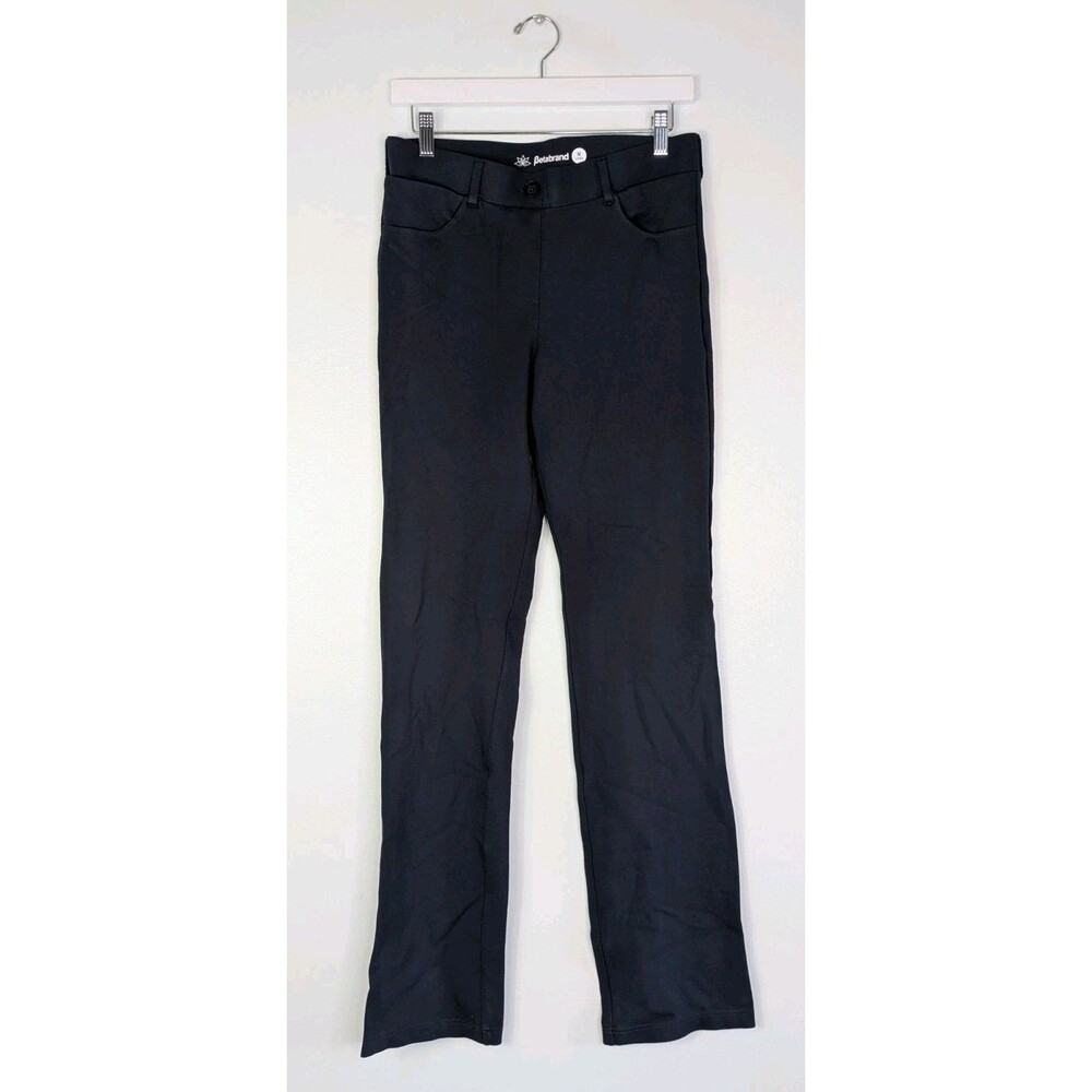 Betabrand Classic DPYP Dress Pant Yoga Pant Navy Blue Womens Size M